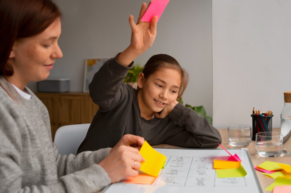 Teaching dyslexic child