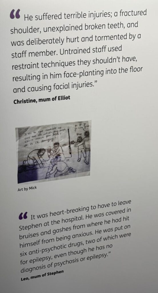 Quotes from families from the exhibition