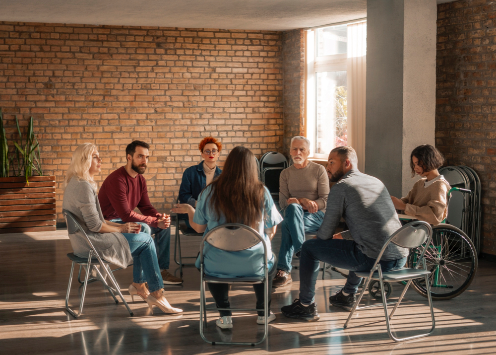 Support group circle