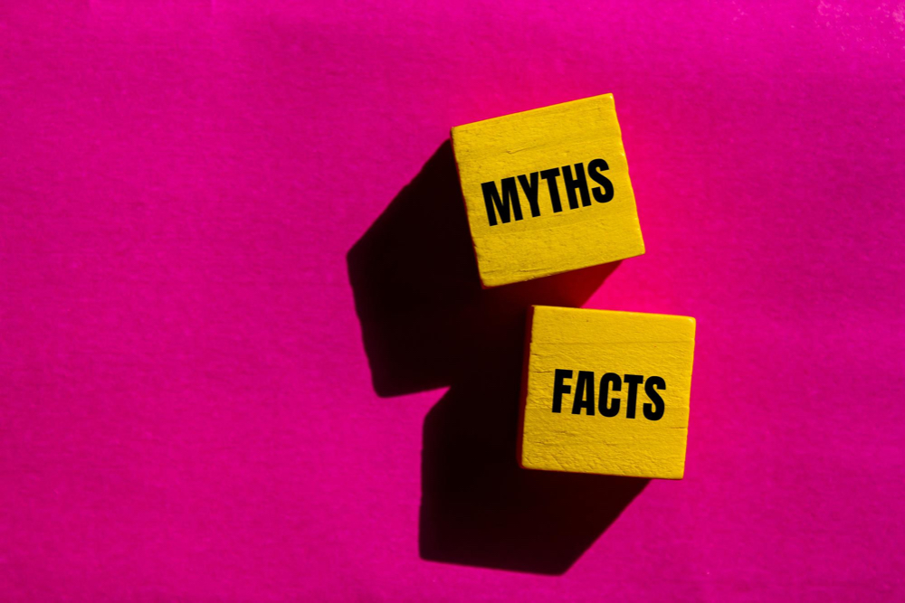 Myths and facts vector