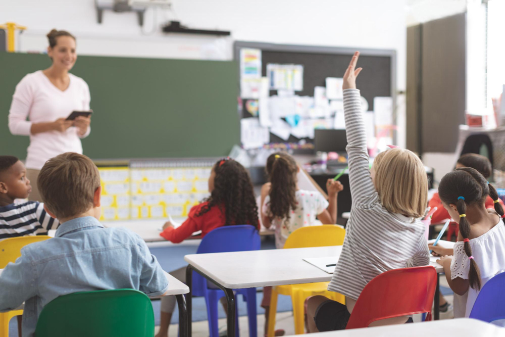 hand up in class