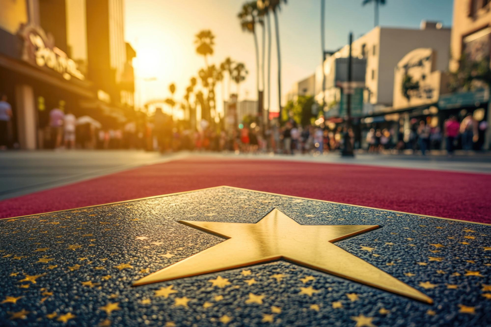 Red carpet in hollywood
