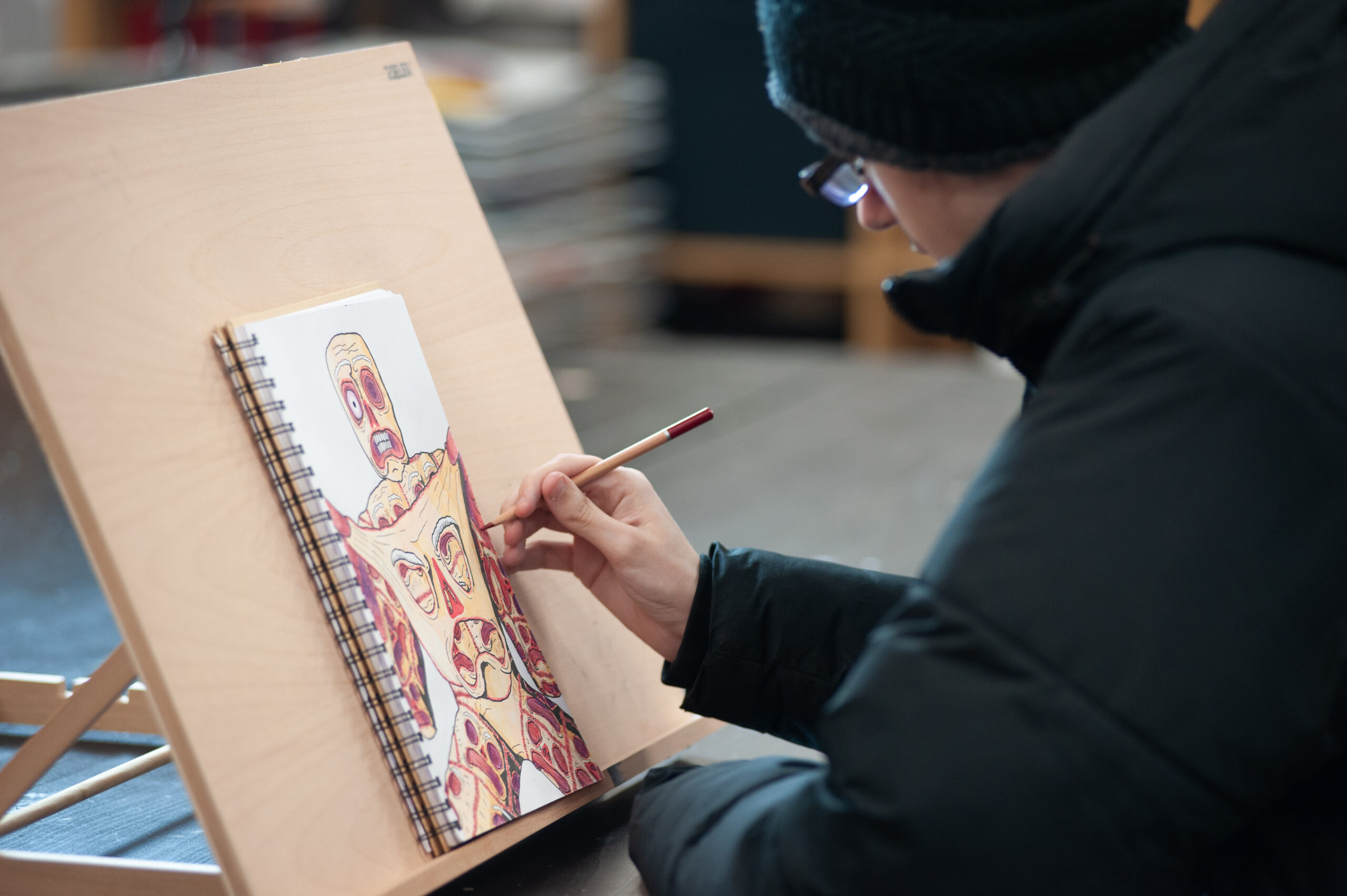 Student painting